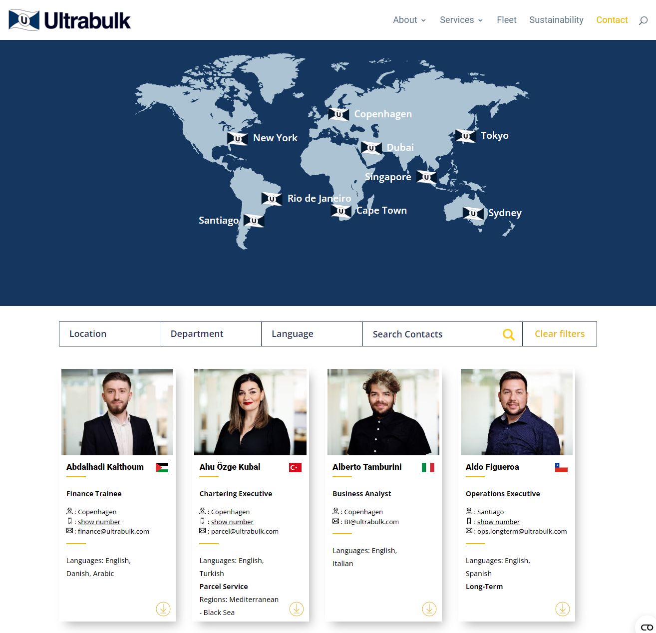 ultrabulk kontakt reference Kontaktmodul for ultrabulk shipping